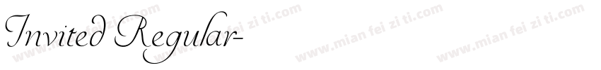 Invited Regular字体转换